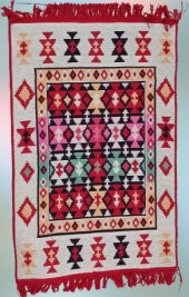 Kilim Antik 80-125 Otantik Motifler Model Naturel Boya Çift Taraflı El yapımı - 3