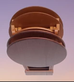 Çanta Zigon OVAL 90135 Dörtlü Model Ahşap MDF Parlak Ceviz Lake El Yapımı - 7