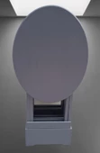 Çanta Zigon 90133 Sehpa Oval sehpa 90133 Model Dörtlü Ahşap MDF Gri Renk El Yapım - 7