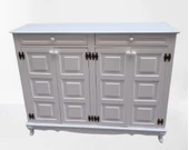 Ayakkabılık 12231 Kare Çok amaç Model Kayın aslanayak Parlak Beyaz 4Kapı El Yapı - 1