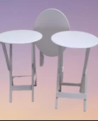 Çanta Zigon 90136 Oval sehpa Dörtlü Model Ahşap Mdf Parlak Beyaz Renk El Yapım - 5