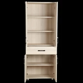 Çok Amaçlı 12686 Dolap Hard Model Parlak Carden Suntalem 4Raf 1Çekm 180cm El Yapı - 2