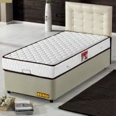 Baza-Başlık-yatak 13416 STANDART Kumaş Deri başlık Metal Çelik Ort Yatak 90*190 - 2