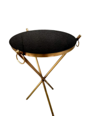 Brc Küpe 17628 zigon Metal Bakır Eskitme Gold renk ayak Kırılmaz siyah cam tabla - 2