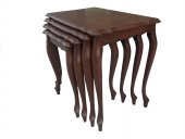 Zigon ST 17632 Klasik Model Sehpa Parlak Ceviz Nature Kayın Aslan ayak El yapım - 1