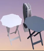 Çanta Zigon 90090 Sehpa Yonca Model Ahşap MDF Beyaz ve Gri Renk Uyum El Yapım thumbnail 7