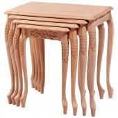 Zigon ILGZ 17581 LÜKENS ASLAN oyma Model Sehpa Klasik HAM Kayın torna ayk Elyapım thumbnail 1