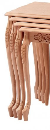 Zigon ILGZ 17581 LÜKENS ASLAN oyma Model Sehpa Klasik HAM Kayın torna ayk Elyapım thumbnail 3