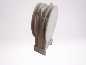 Zigon Sehpa 18206 Oval ÇANTA HAM ahşap MDF İnce Torna ayak ve gövde El Yapım - 1