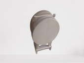 Zigon Sehpa 18206 Oval ÇANTA HAM ahşap MDF İnce Torna ayak ve gövde El Yapım - 3