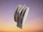 Zigon Sehpa 18206 Oval ÇANTA HAM ahşap MDF İnce Torna ayak ve gövde El Yapım - 4