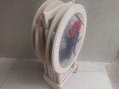 Çanta Zigon 18208 Klasik Oval Sehpa Model Çiçek Motifli HAM Kayın Nature Ei yapım - 8