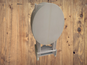 Zigon Sehpa 18206 Oval ÇANTA HAM ahşap MDF İnce Torna ayak ve gövde El Yapım - 7