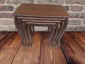 Zigon 18190 klasik sehpa Kayın El Oyma Aslan Ayak Parlak Ceviz Lake Renk El yapım thumbnail 4