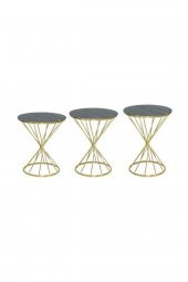 Brc 18511 RİVOL Zigon Model Metal transmisyon Gold Renk Düz Siyah temper El Yapım thumbnail 1