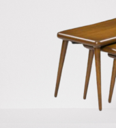 Zigon Osm 18258 CLASS Model klasik Sehpa Ceviz Ahşap Kayın retro ayak El Yapım - 3