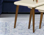 Zigon Osm 18529 CLASS Model Klasik Sehpa Kayın Retro Ayak Krem Ceviz renk Elyapı thumbnail 5