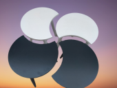 Zigon-Orta ST 19612 Sehpa Takım HİLAL Model Parlak Antrasit Beyaz Renk Kayın RETRO Ayak - 1