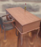 Çalışma Masa 90019 ST Klasik Büyük Model Kayın Aslan Ayak Berjer Koltuk eskitme - 7