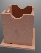 Hobi 90062 Dekoratif Masaüstü Kalemlik Ahşap MDF Kare El Yapım - 2