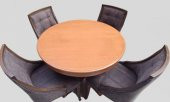Masa ST Baba 90145 Ihlamur Ayak Model  Sandalye Zus 40 Asil Ahşap MDF  Kapitoneli - 4
