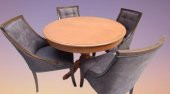 Masa ST Baba 90145 Ihlamur Ayak Model  Sandalye Zus 40 Asil Ahşap MDF  Kapitoneli - 5
