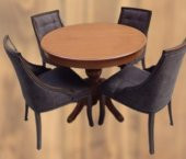 Masa ST Baba 90145 Ihlamur Ayak Model  Sandalye Zus 40 Asil Ahşap MDF  Kapitoneli - 6
