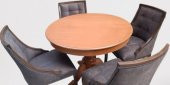 Masa ST Baba 90145 Ihlamur Ayak Model  Sandalye Zus 40 Asil Ahşap MDF  Kapitoneli - 8