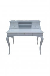 Çalışma Masa 181350 ST Klasik Model BEYAZ Kayın Aslan ayak Porsel Kulp El yapım - 4