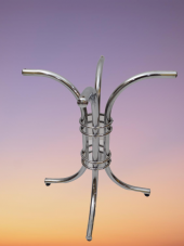 Masa Ayak 12479 Japon Metal MODEL Transmisyon Nikelaj  Yuvarlak Tabla El Yapım - 3