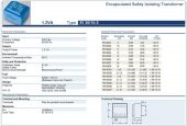 Trafo El-Kom 1,2VA 0-7,5V mavi RN130222 - 2