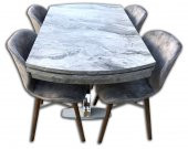 Masa 12564 X Çapraz Metal nikelaj Ayak MDFaçıl tabla Dökme sünger lily sandaly - 3