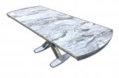Masa 12563 X AYAK Metal Nikelaj Dikdörtgen Kelebek Yan Açıl Kutu sevk El yapım - 2