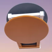 Çanta Zigon 90117 Sehpa Oval Model 2li Tk Ahşap Mdf Hardal-Gri Renk Uyum El Yapım thumbnail 7