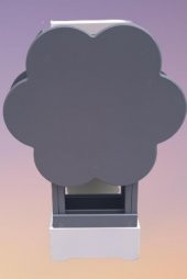 Çanta Zigon 90102 Sehpa Papatya  Model İkili Tk Ahşap Mdf Gri Renk Uyum El Yapım thumbnail 1