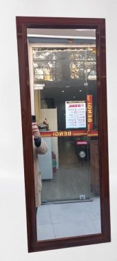 Boy 90021 Ayna MDF lam Çerçeve 1 Sınıf Ayna Parlak Ceviz Boya Kutu Sevk El yapım - 1