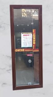 Boy 90021 Ayna MDF lam Çerçeve 1 Sınıf Ayna Parlak Ceviz Boya Kutu Sevk El yapım - 2