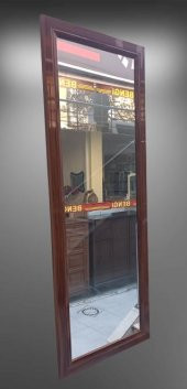 Boy 90021 Ayna MDF lam Çerçeve 1 Sınıf Ayna Parlak Ceviz Boya Kutu Sevk El yapım - 3