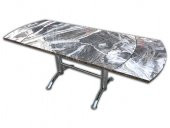 Masa 13655 Japon AYAK Klasik Metal Nikelaj Dikdörtgen Kelebek Yan Açılır El Yapım - 1