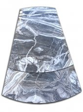 Masa 13655 Japon AYAK Klasik Metal Nikelaj Dikdörtgen Kelebek Yan Açılır El Yapım - 4