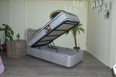 Baza Başlık Yatak 13535 Model 90*190 Standart Kumaş Pedli Ortoped Pamuk Yatak - 1