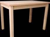 Masa 13588 CAFE Model Kayın torna ayak ve Kaplama tabla HAM SABİT masa El Yapım - 2