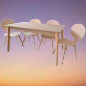 Masa-Sandalye 13578 RETRO Papel Tk Kayın kaplama sandalye Açılı Natüre HAM Elyapı - 4
