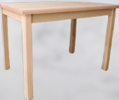 Masa 12898 CAFE Model Kayın  ayak Kaplama tabla HAM SABİT masa Kutu sevk Elyapı - 2