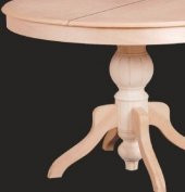 Baba Masa 12894 Kayın Kaplama MDF Tabla Ihlamur Aslan Ayak HAM Çap Açılı El Yapım - 3