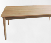 Masa 12883 Klasik Torna RETRO Kayın Ayak HAM Natüre Kaplama Açılır Tabla El yapım - 1