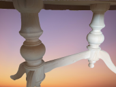 Baba 14095 Ayak Masa Kayın Kaplama Mdf Tabla Ihlamur Aslan HAM Sabit El yapım - 6