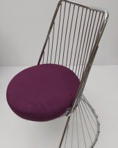 Masa 14153 TEL Sandalye Tk Metal Nikelaj Ayak Japon Temper Kırılmaz Cam El yapım - 4