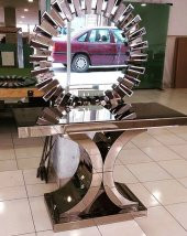 Dresuar 18000 GÜNEŞ-SANEL Klasik Hilal Model Cam Ayna Kaplama FÜME ayna El Yapım - 4