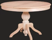 Masa Baba 14559 ıhlamur Ayak Kayın Kaplama MDF Tabla Çap 120 Açıl El Yapım thumbnail 2